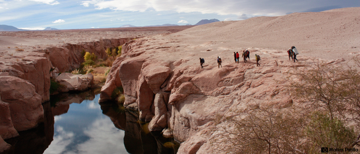 Spot para escalada tradicional Toconao Chile