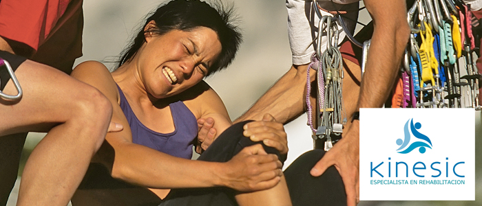 Desgarro muscular en la escalada