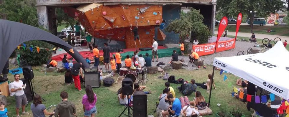 Así lucia Los Silos este sábado durante la competencia